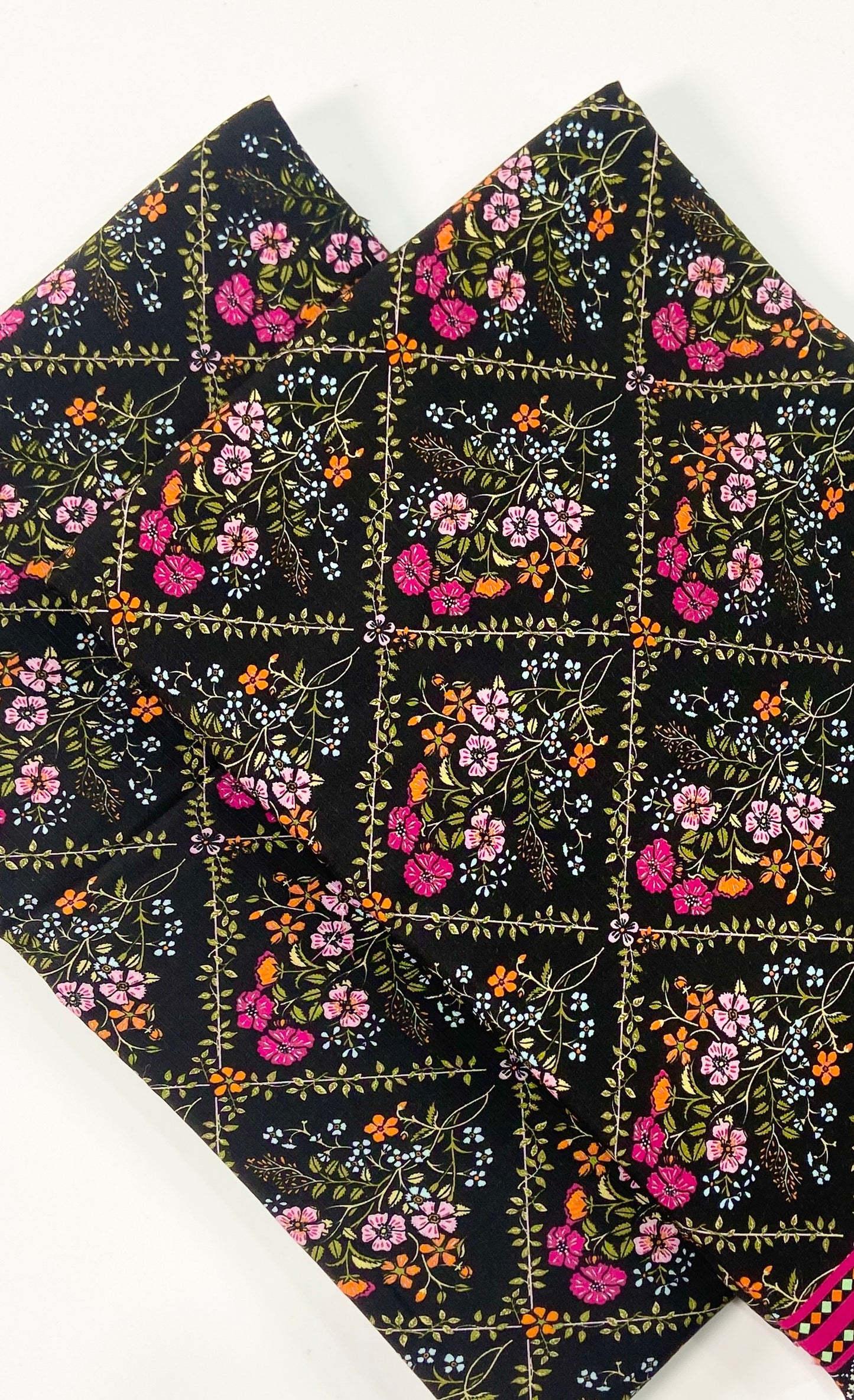 Anaya Noor Printed Bana Dora Slub Linen 2PC
