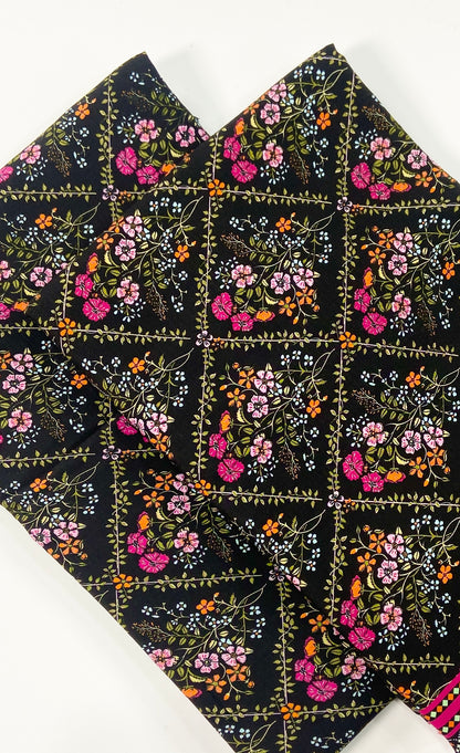 Anaya Noor Printed Bana Dora Slub Linen 2PC
