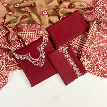 izel Luxury Embroidered Lawn 3PC
