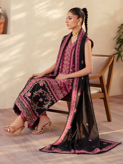 Mehroz | Bin ilyas Luxury Lawn | 3PC