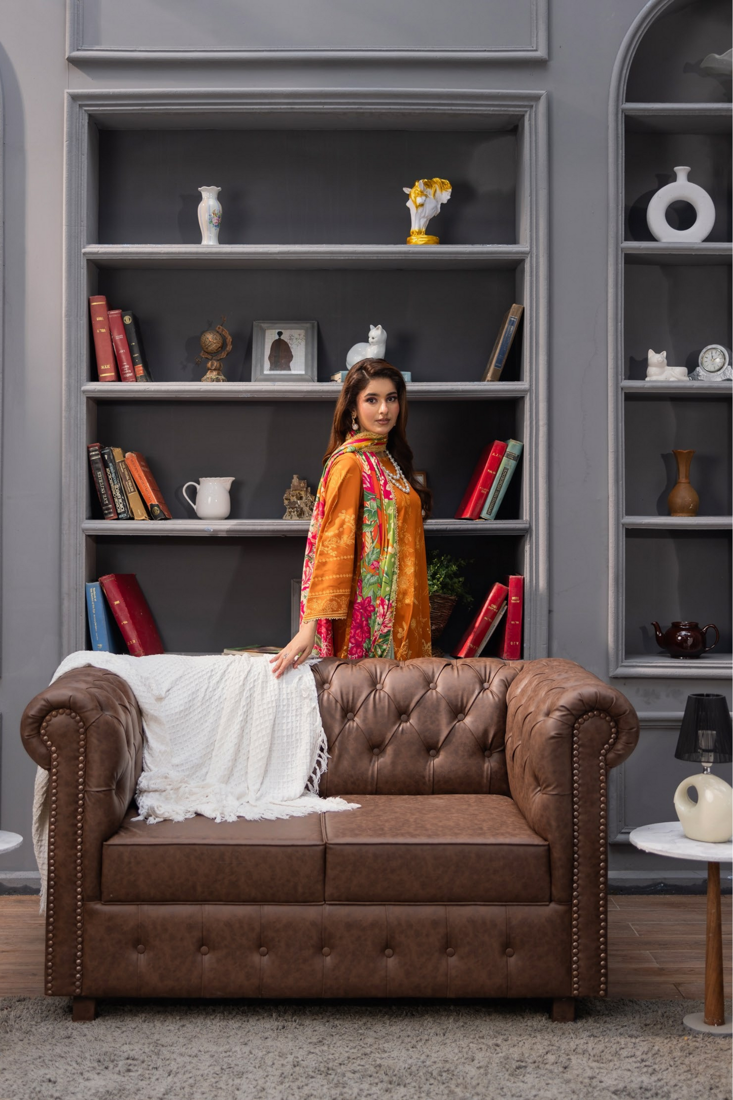 Raiha Luxury Printed Linen 3PC