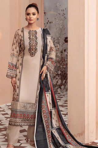 Gull-e-Noor By Anaya Noor Digital Print With Emb Patch Lawn 3-PC