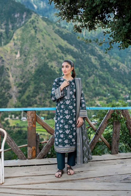 Zesh Airjet Printed Khaddar 3PC