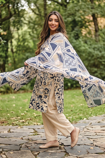 Zesh Digital Printed Khaddar 3PC