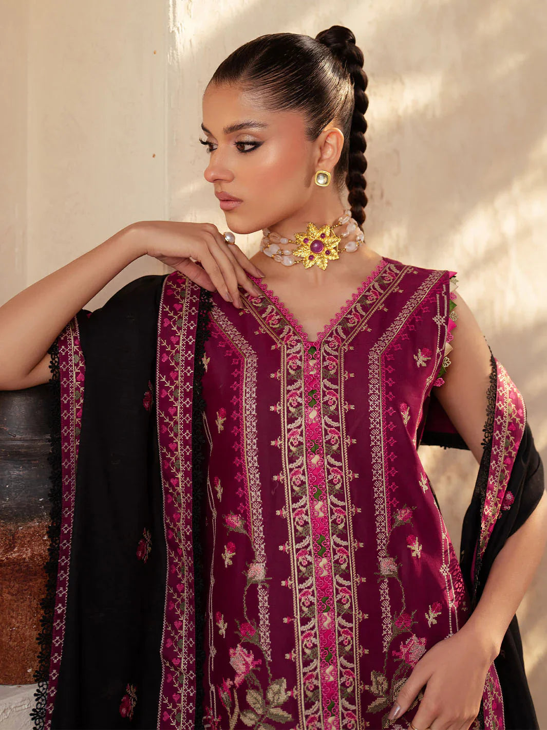 Mehroz | Bin ilyas Luxury Lawn | 3PC