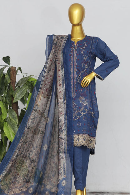 Mohagni By Anaya Noor Emb Karandi 3-PC