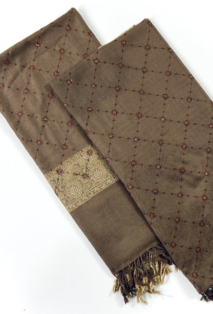 Embroidered Pashmina Jacquard Shawl
