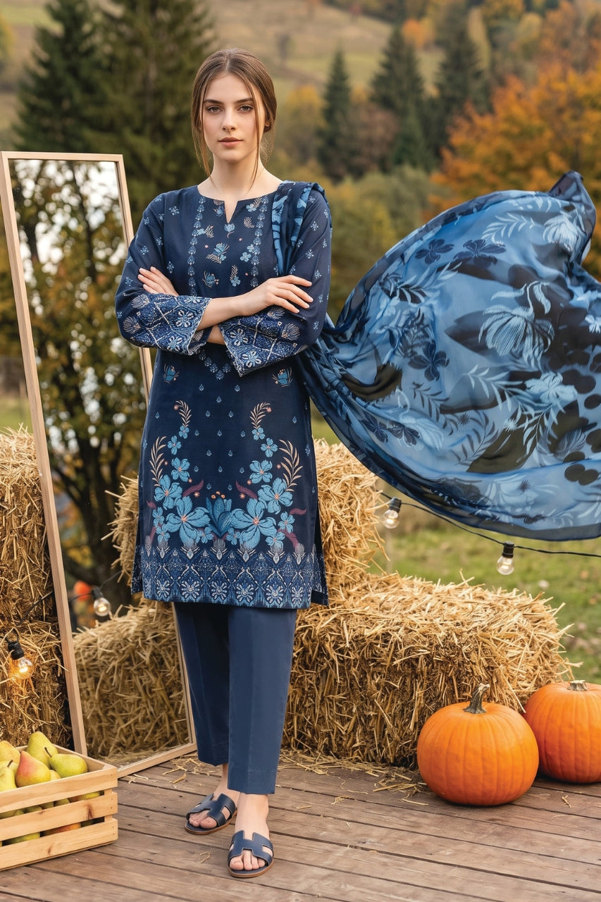 Salina By Regalia Digital Printed Khaddar 3PC