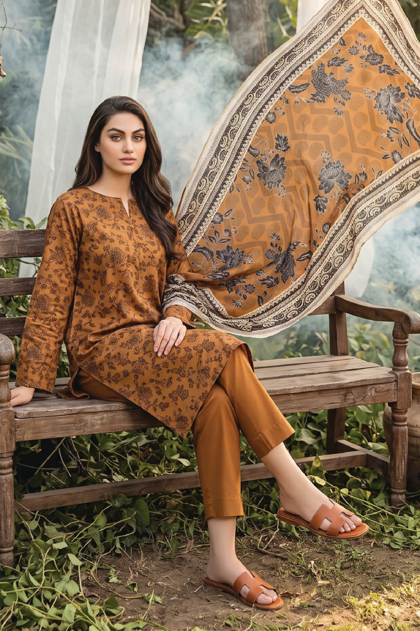 Salina By Regalia Digital Printed Khaddar 3PC