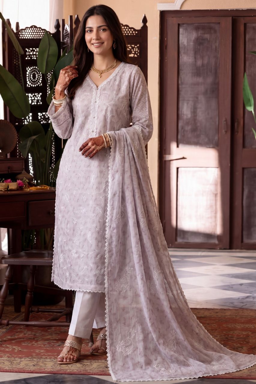 Fatima Bano By Payal Luxury Emb & Printed Lawn 3PC