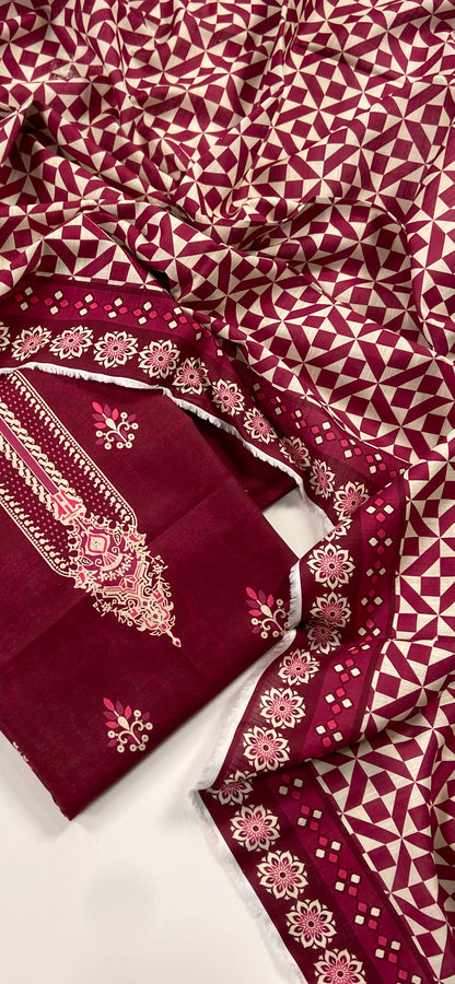 Belleza Digital Printed Khaddar 3PC