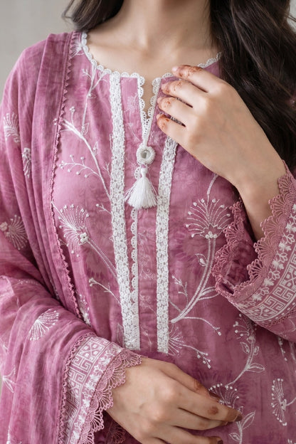 Fatima Bano By Nishaat Luxury Emb & Printed Lawn 3PC