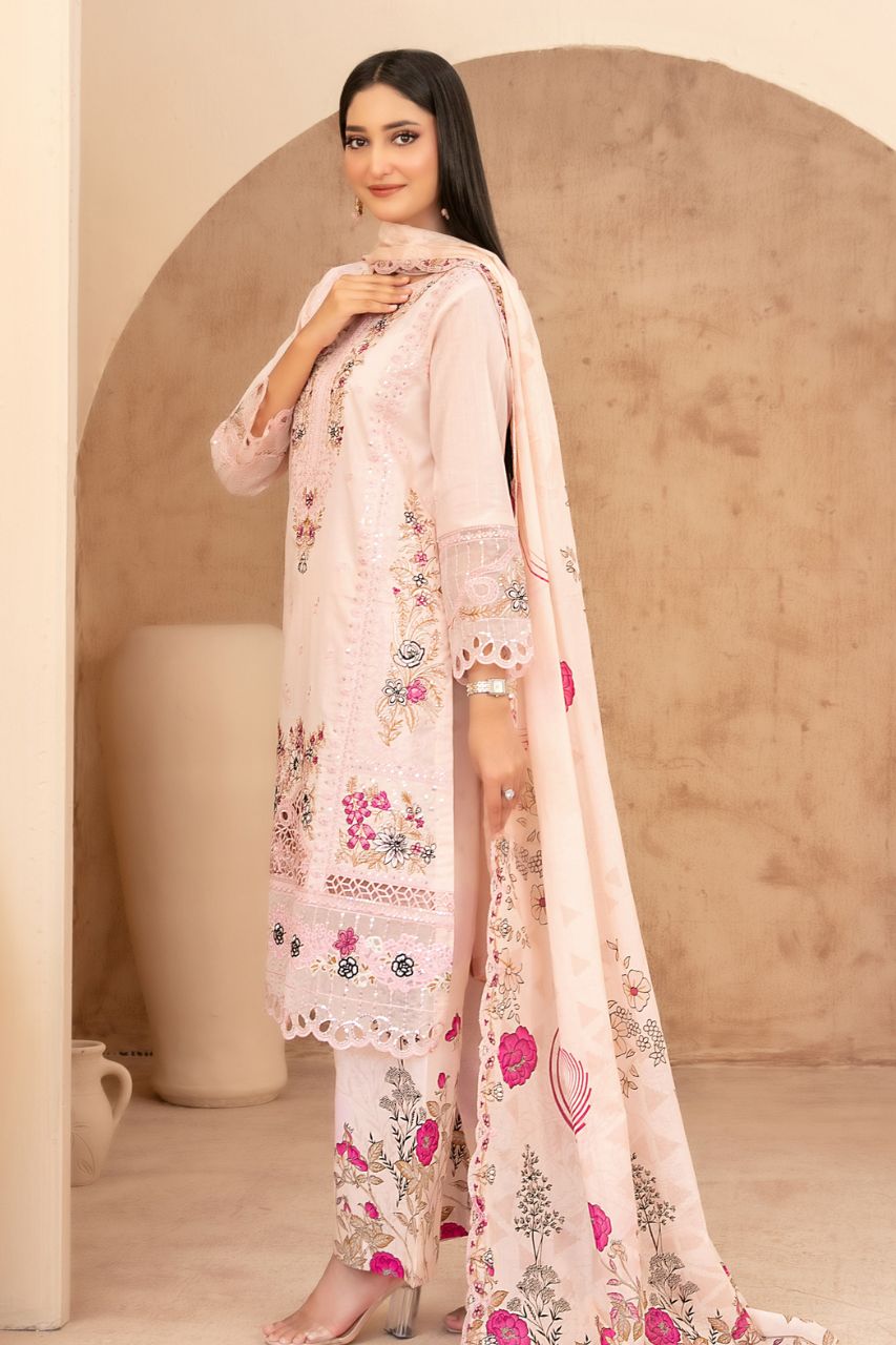 Echo Of Grace By Tawakkal Premium Emb Lawn 3PC