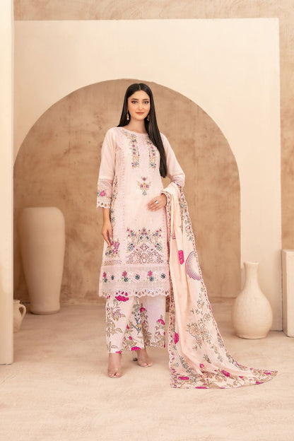 Echo Of Grace By Tawakkal Premium Emb Lawn 3PC
