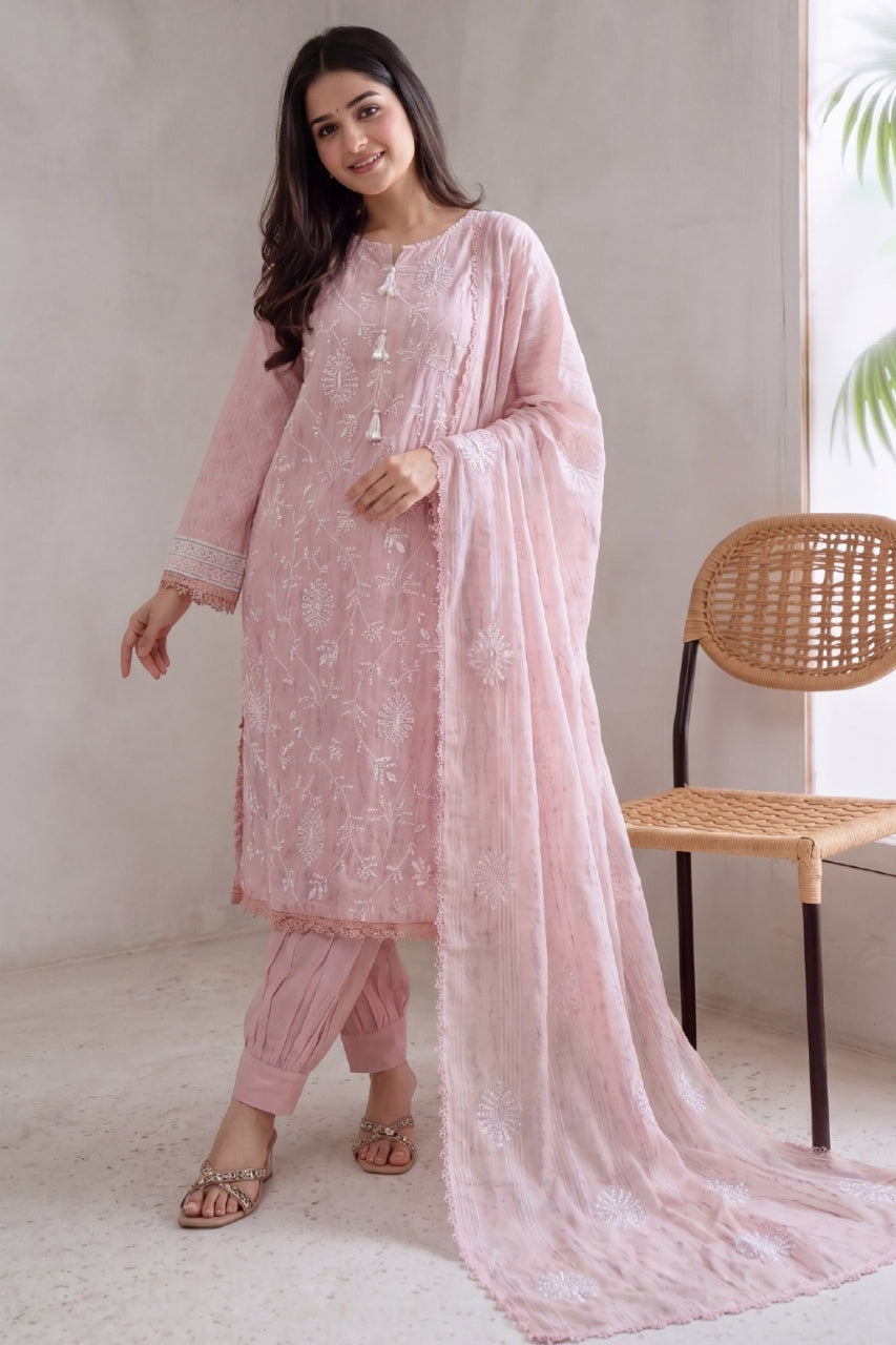 Fatima Bano By Nishaat Luxury Emb & Printed Lawn 3PC