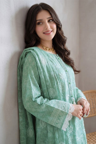 Fatima Bano By Nishaat Luxury Emb & Printed Lawn 3PC