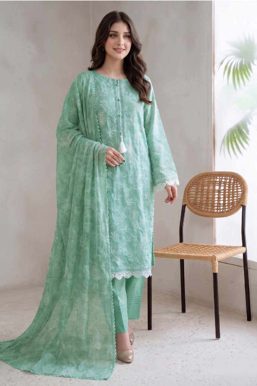Fatima Bano By Nishaat Luxury Emb & Printed Lawn 3PC