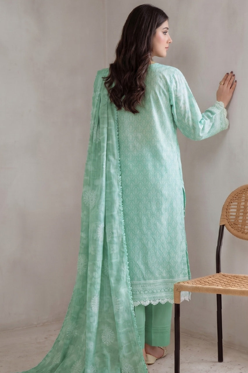 Fatima Bano By Nishaat Luxury Emb & Printed Lawn 3PC