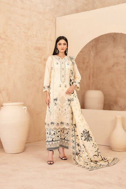 Echo Of Grace By Tawakkal Premium Emb Lawn 3PC