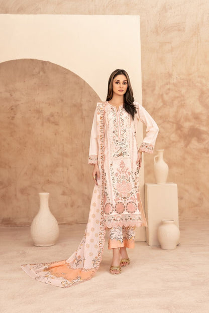 Echo Of Grace By Tawakkal Premium Emb Lawn 3PC