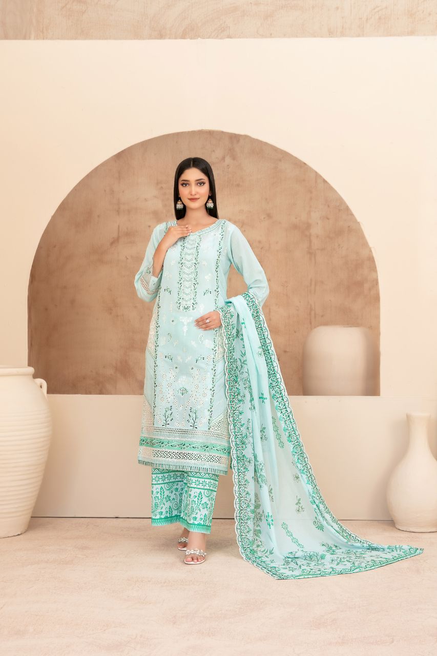 Echo Of Grace By Tawakkal Premium Emb Lawn 3PC