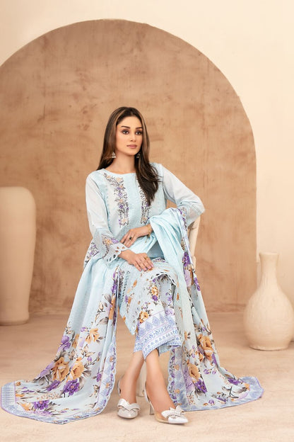 Echo Of Grace By Tawakkal Premium Emb Lawn 3PC