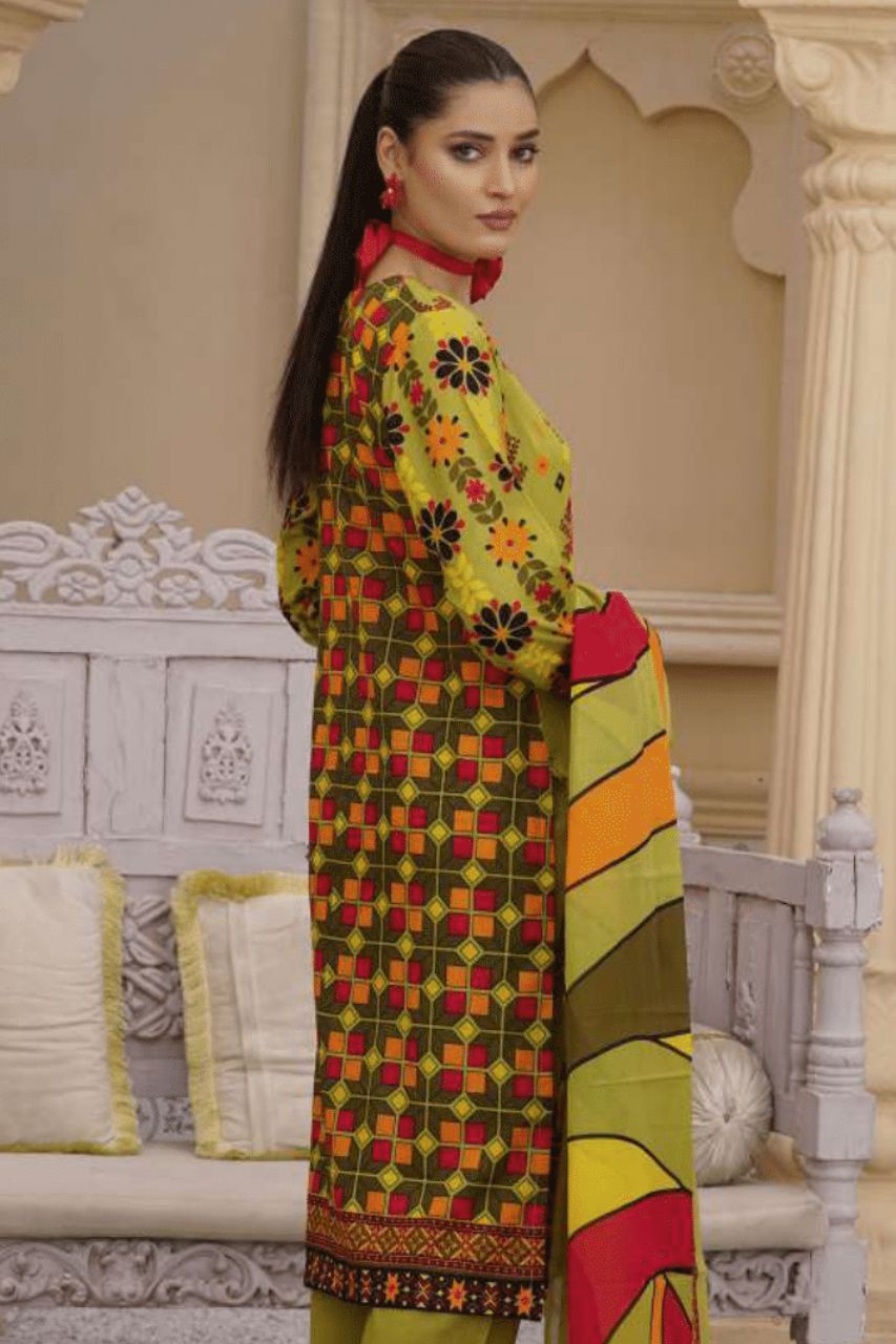 Arfa Printed Lawn 3-PC