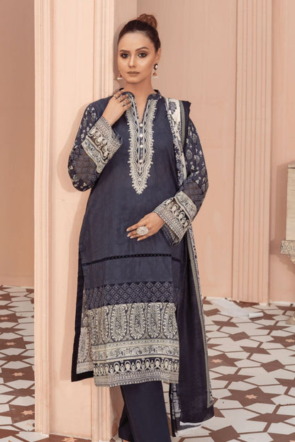 Gull-e-Noor By Anaya Noor Prints & Emb Patch Lawn 3-PC