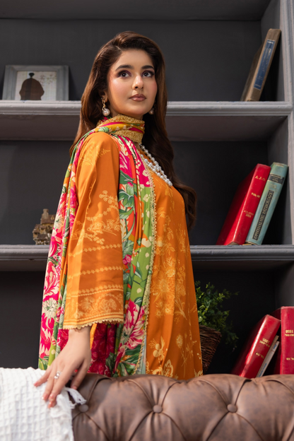 Raiha Luxury Printed Linen 3PC