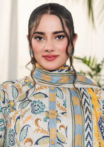 Dabiha Printed Lawn 3PC