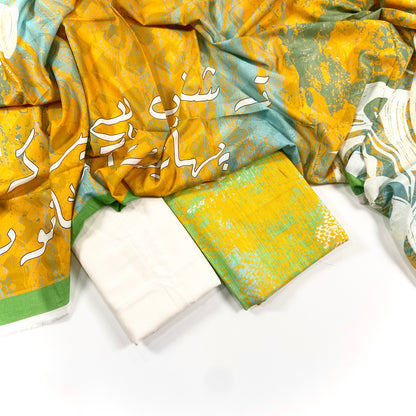 Popular Printed Khaddar 3PC