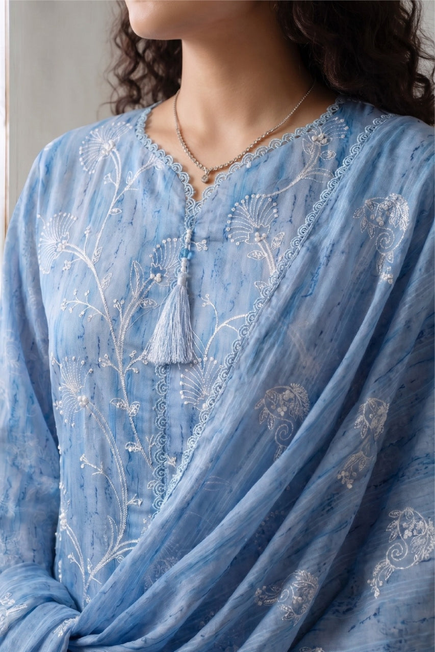 Fatima Bano By Nishaat Luxury Emb & Printed Lawn 3PC
