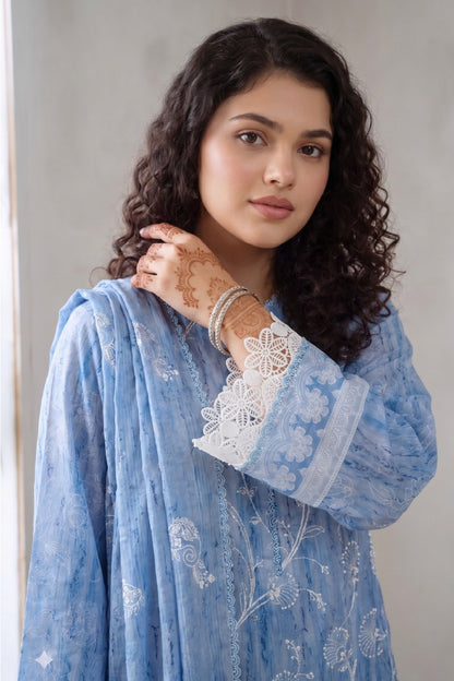 Fatima Bano By Nishaat Luxury Emb & Printed Lawn 3PC