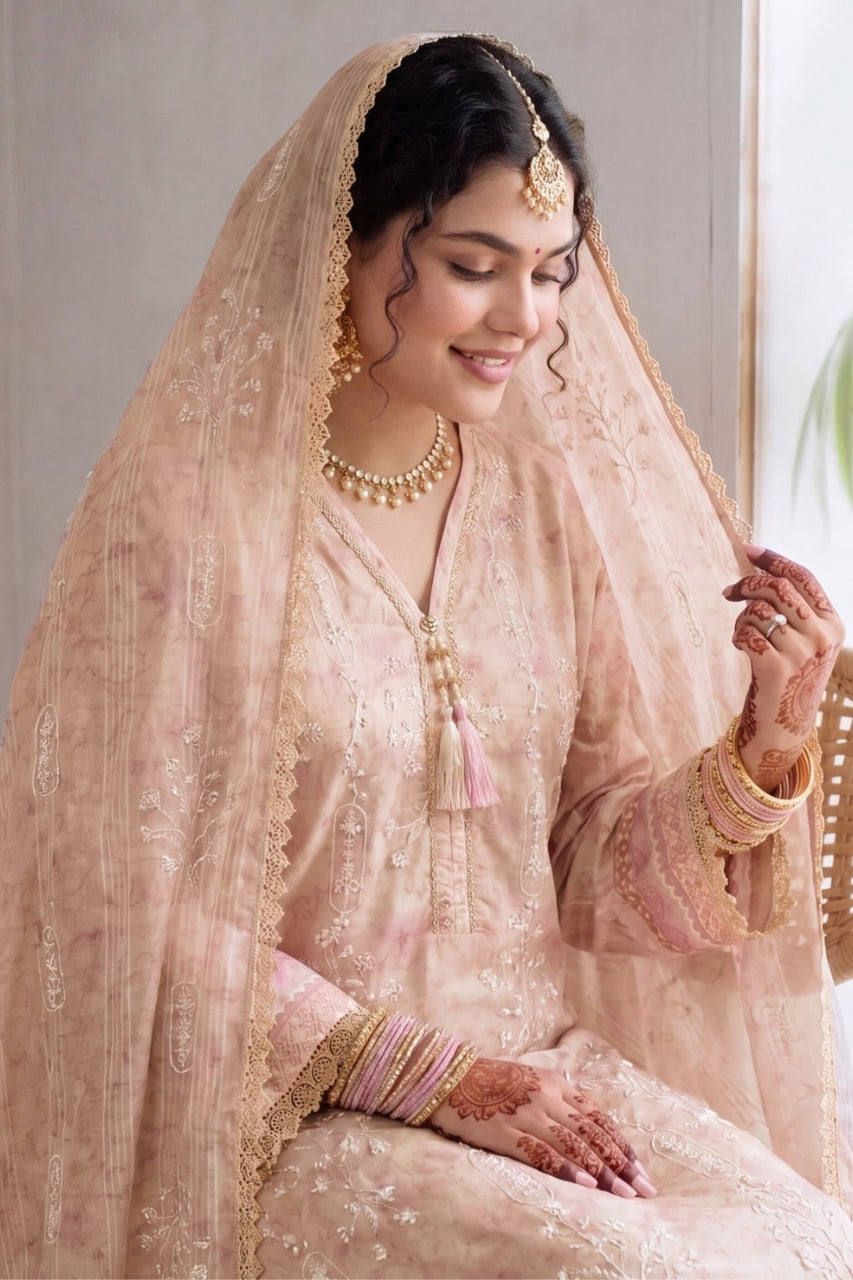 Fatima Bano By Nishaat Luxury Emb & Printed Lawn 3PC