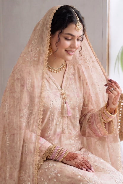 Fatima Bano By Nishaat Luxury Emb & Printed Lawn 3PC