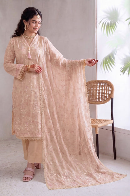 Fatima Bano By Nishaat Luxury Emb & Printed Lawn 3PC