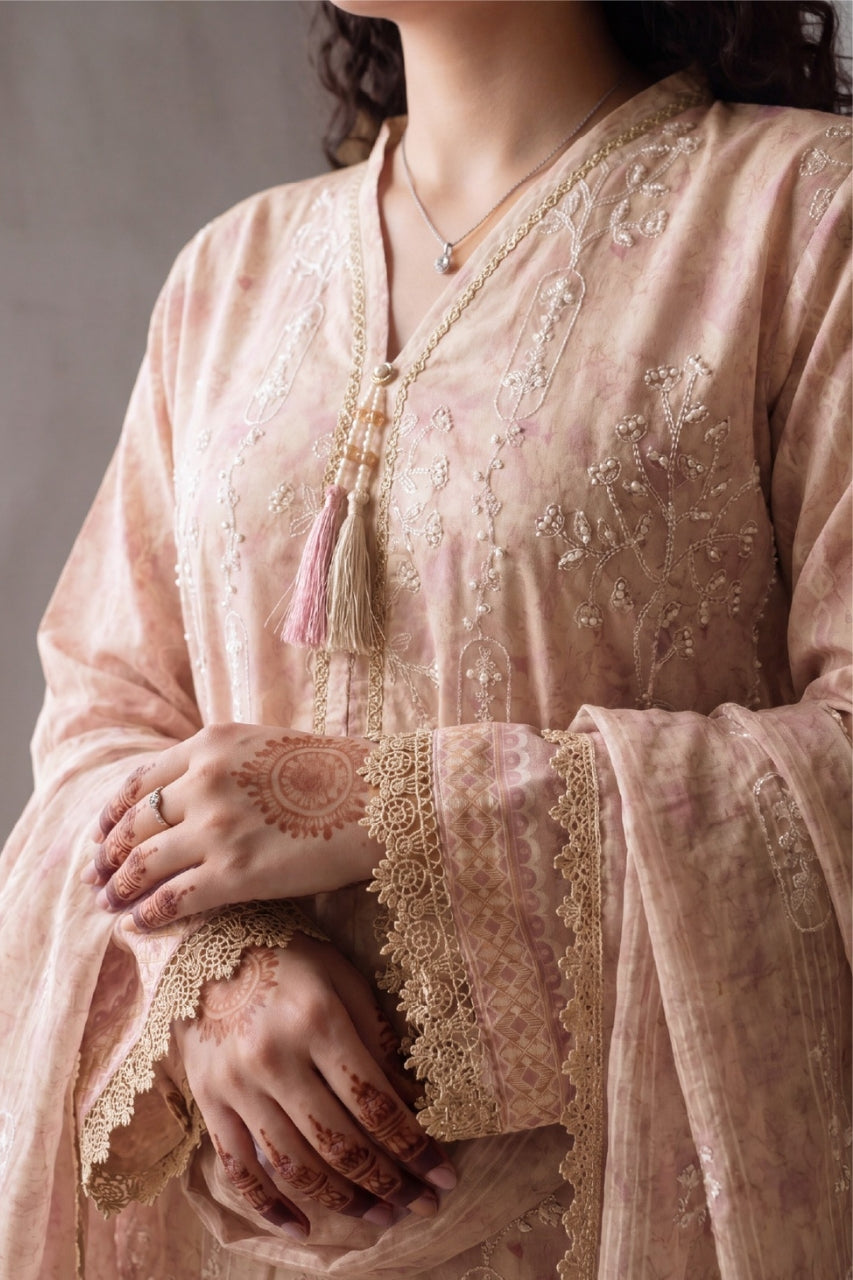 Fatima Bano By Nishaat Luxury Emb & Printed Lawn 3PC