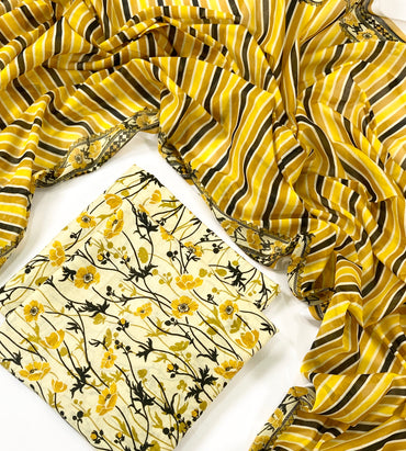 Bin Saeed Digital Printed Lawn 3PC