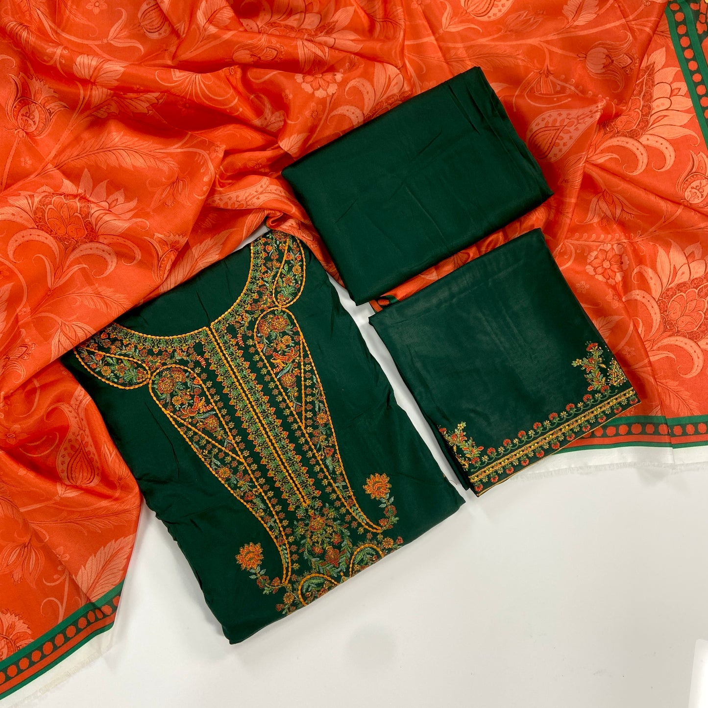 Hussain Rehar Luxury Emb Cotrai 3PC