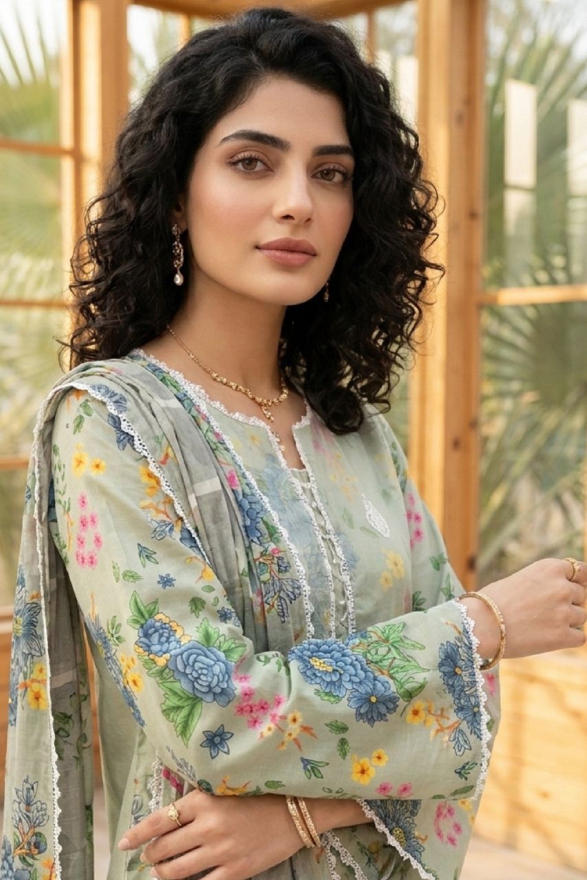 Fatima Bano By Misaal Luxury Emb & Printed Lawn 3PC