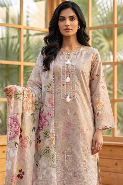 Fatima Bano By Misaal Luxury Emb & Printed Lawn 3PC