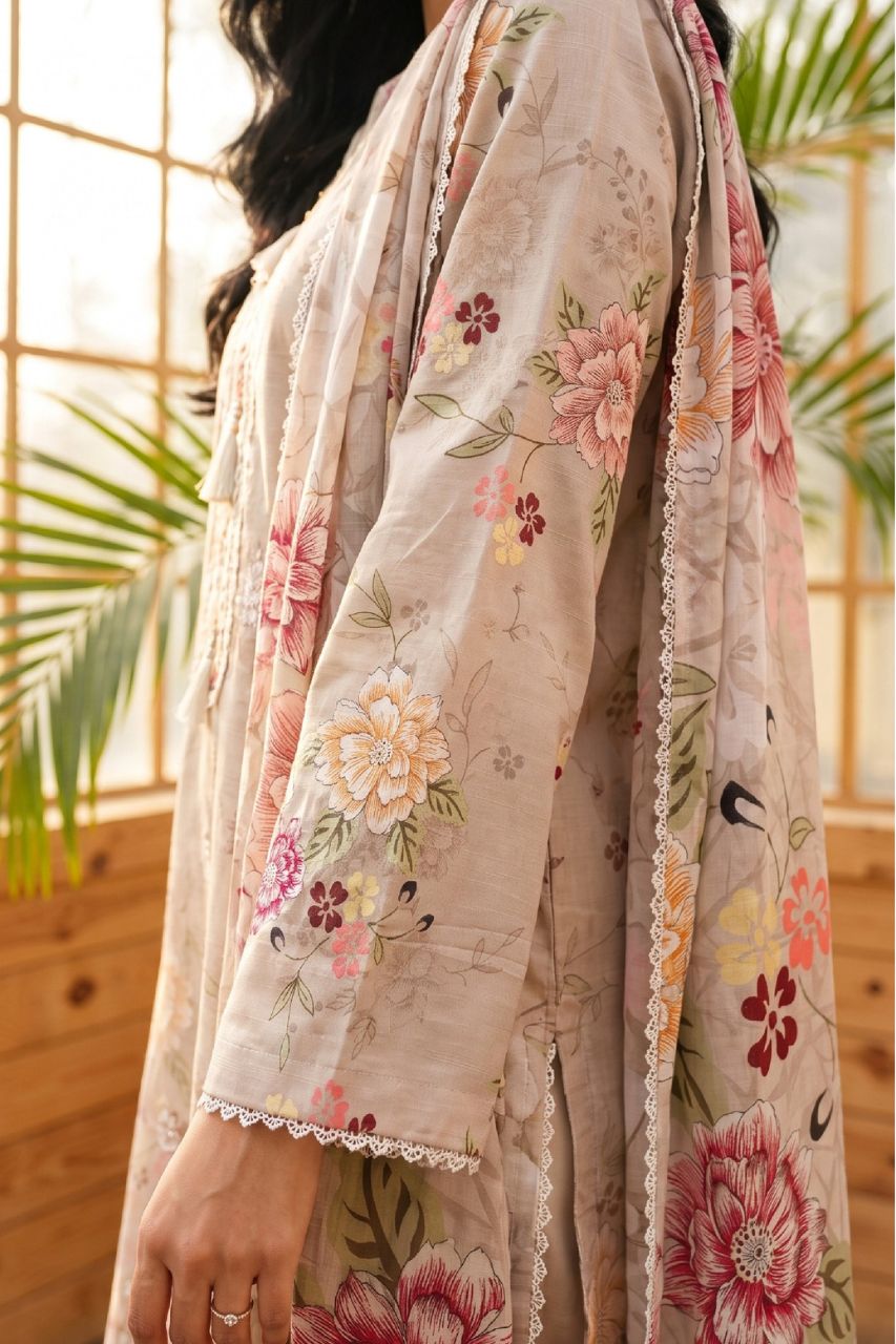 Fatima Bano By Misaal Luxury Emb & Printed Lawn 3PC