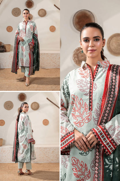 Zesh Airjet Printed Lawn 3-PC