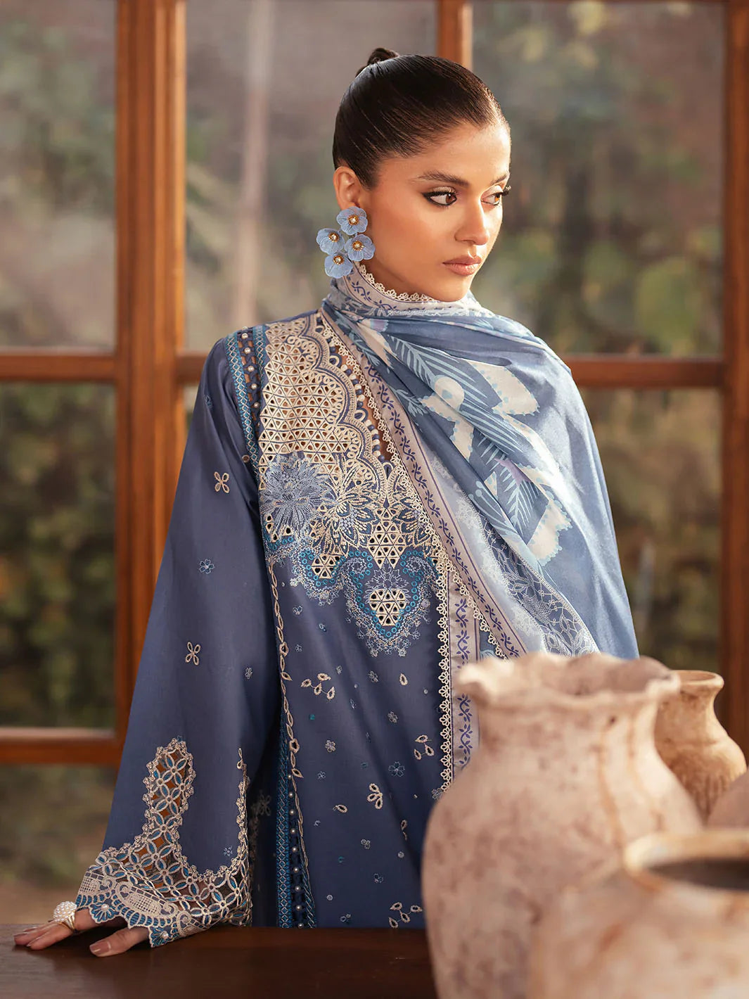 Mehroz | Bin ilyas Luxury Lawn | 3PC