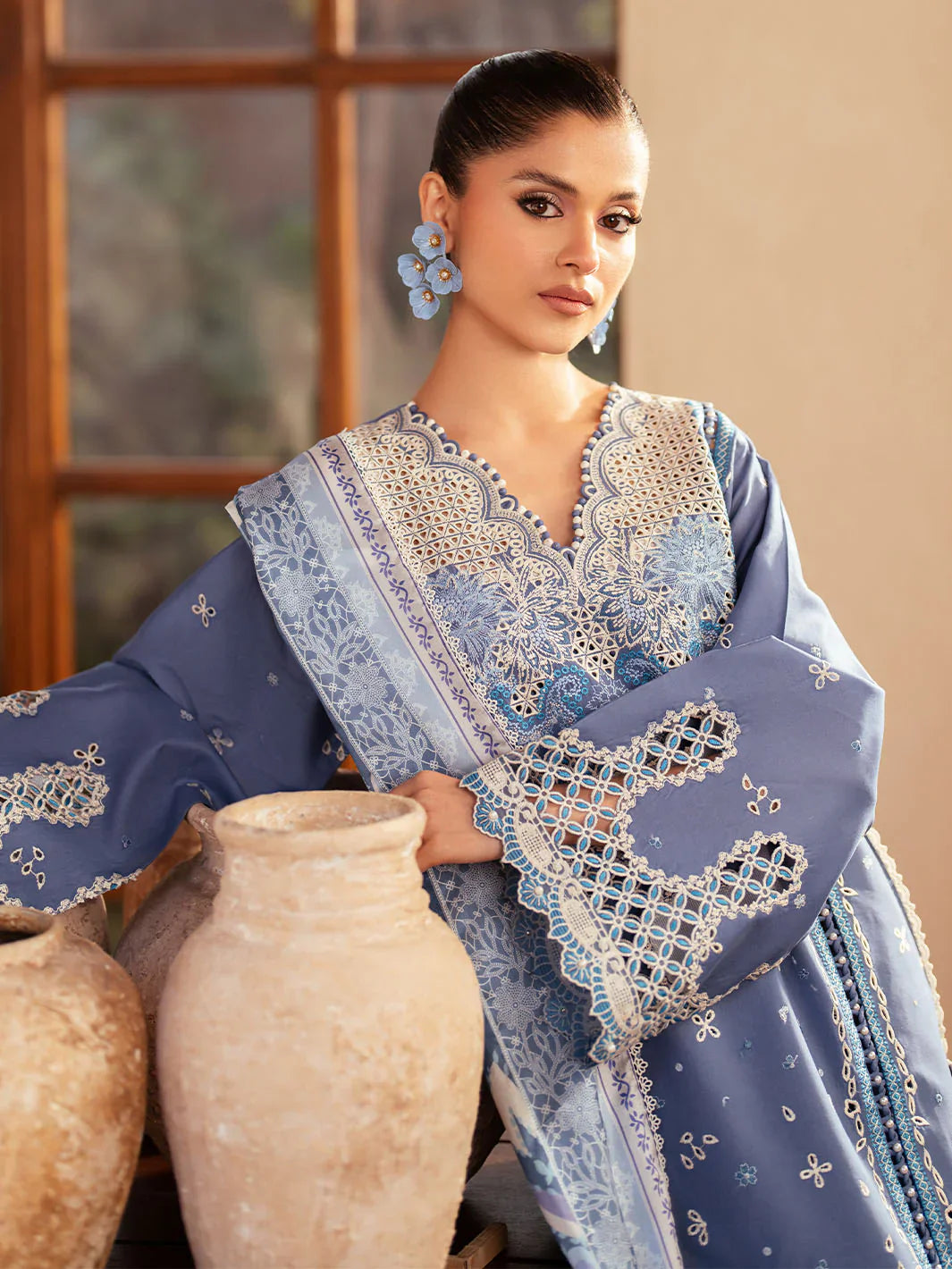 Mehroz | Bin ilyas Luxury Lawn | 3PC