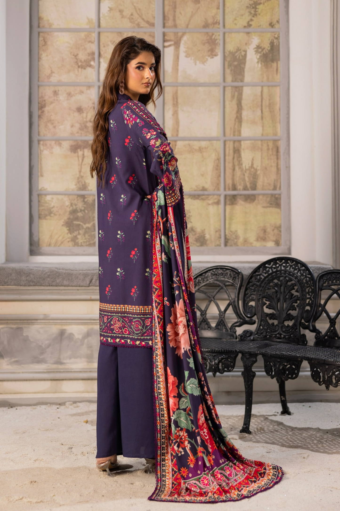 Raiha Luxury Printed Linen 3PC