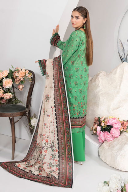 Mojo Berry By Marooj Digital Printed Lawn 3PC
