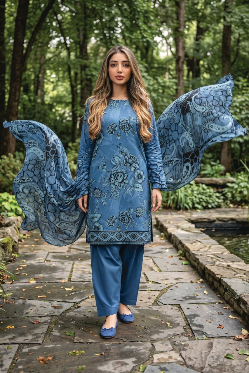 Zesh Digital Printed Khaddar 3PC