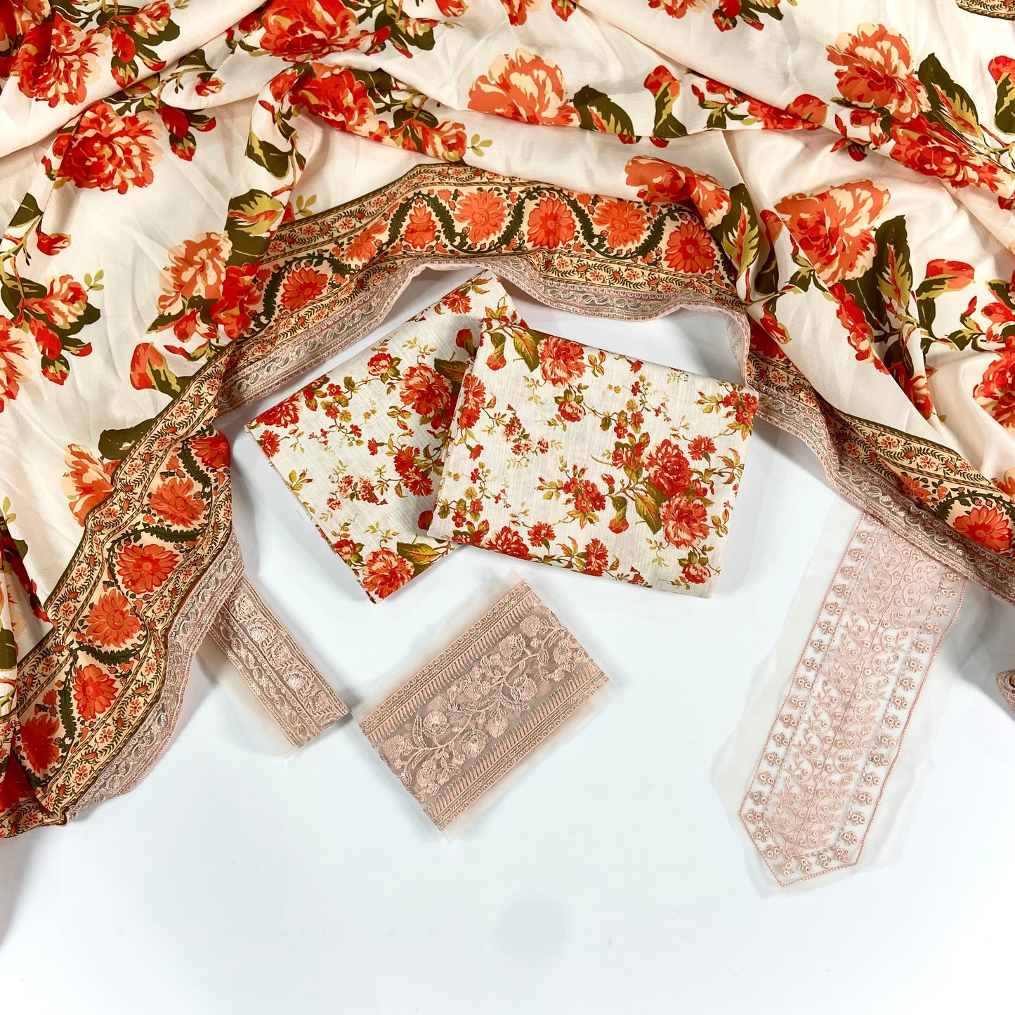 Sheenora Printed Slub Khaddar With Emb Patches 3PC