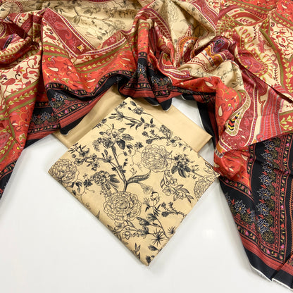 Mausummery Digital Printed Linen 3PC